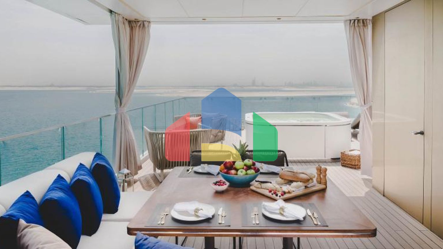 Вилла 2+1 с видом на море в Дубай