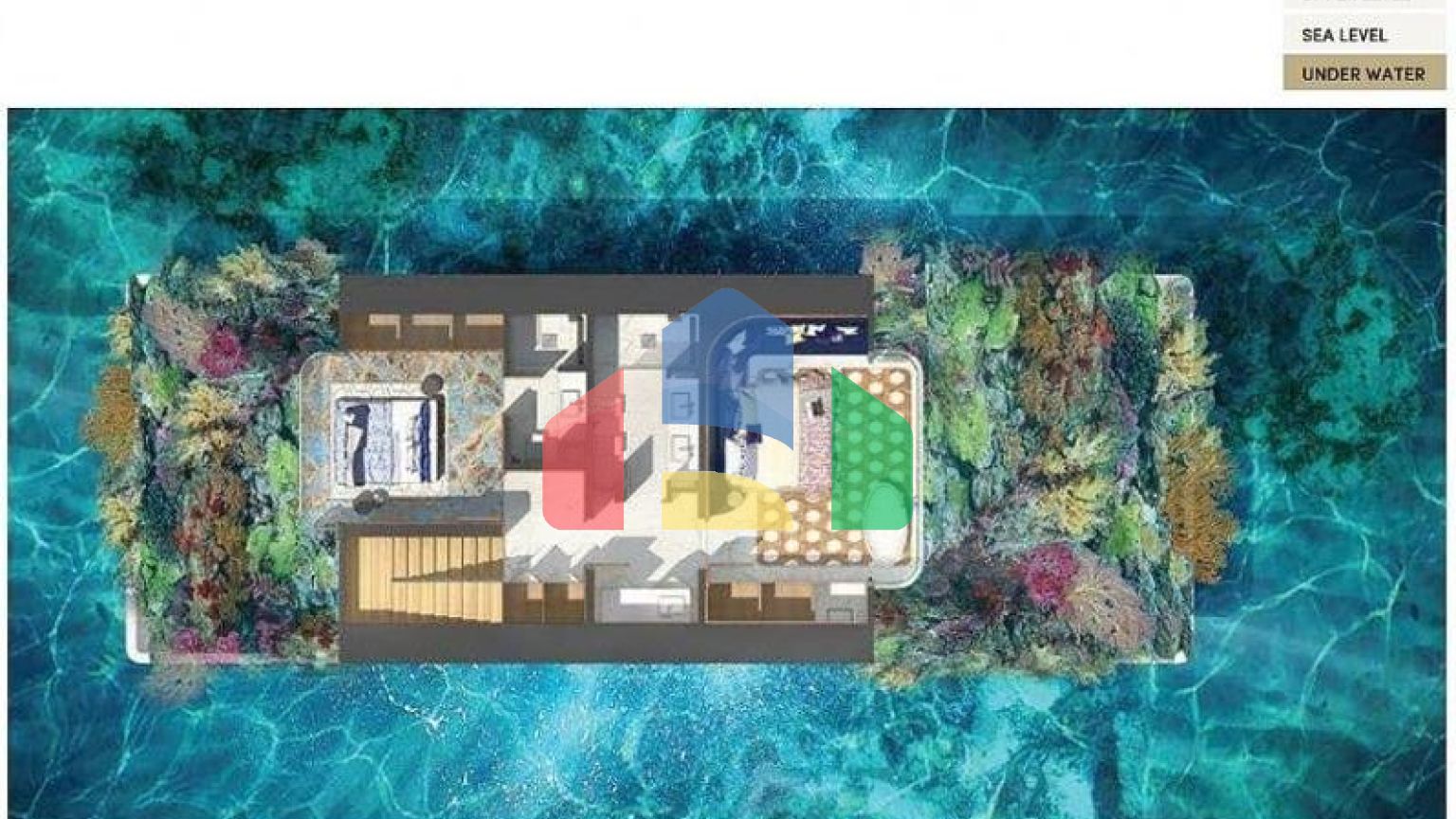 Вилла 2+1 с видом на море в Дубай