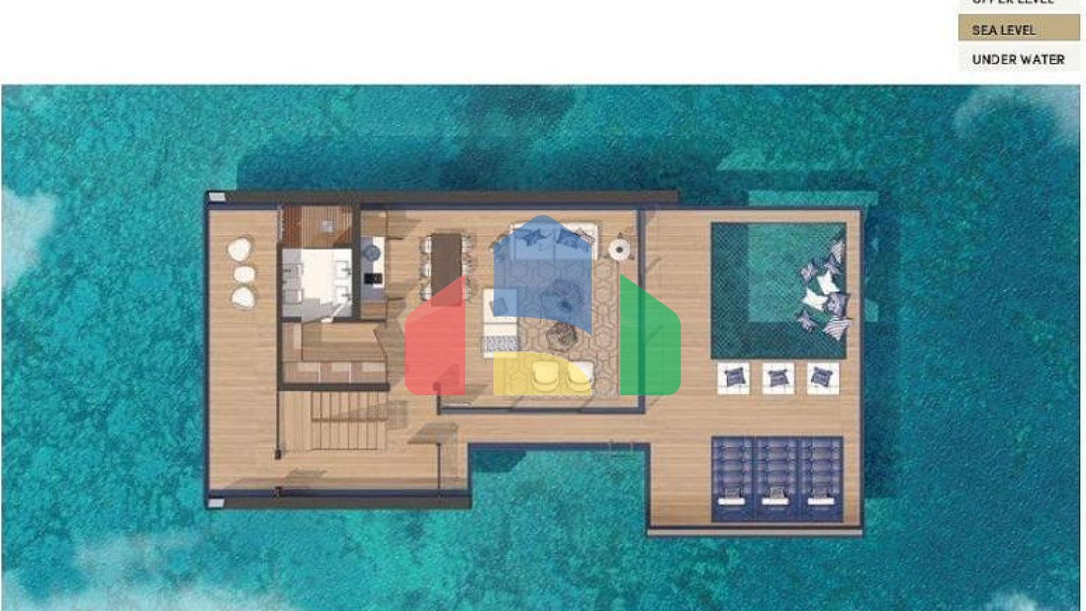 Вилла 2+1 с видом на море в Дубай