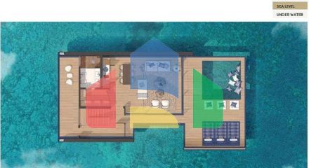 Вилла 2+1 с видом на море в Дубай