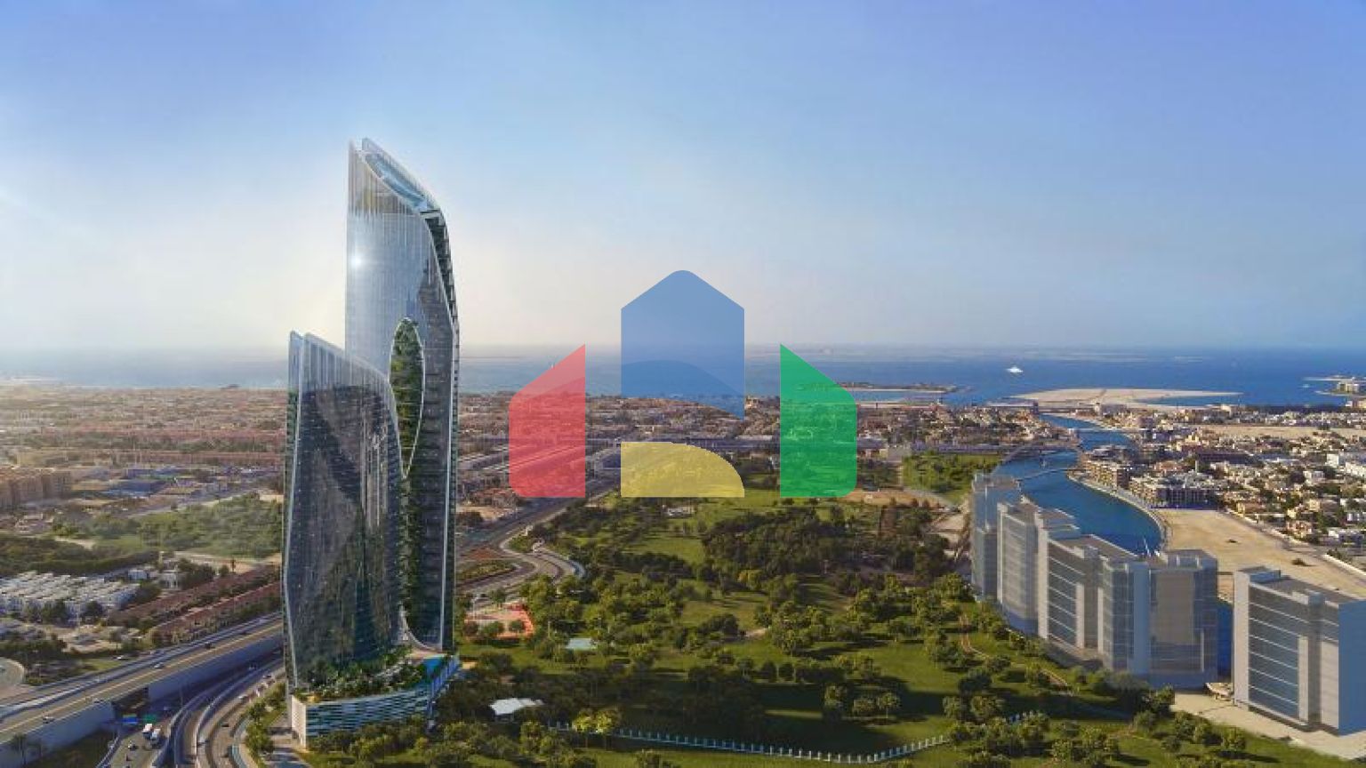 Квартира 2+1 с видом на море в Дубай