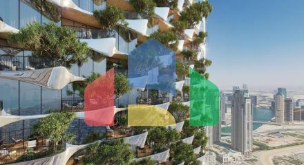 Квартира 2+1 с видом на море в Дубай