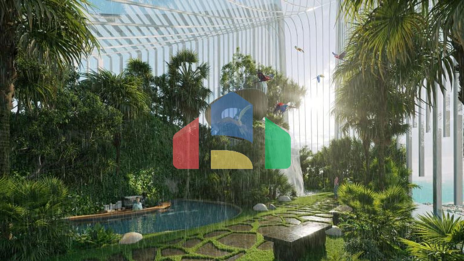 Квартира 2+1 с видом на море в Дубай