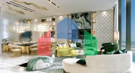 Квартира 2+1 с видом на море в Дубай