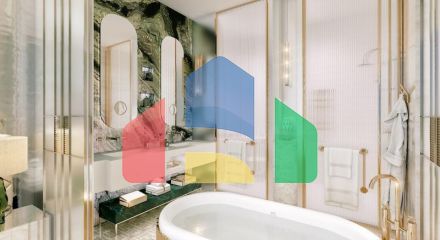 Квартира 2+1 с видом на море в Дубай