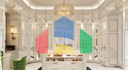 Квартира 2+1 с видом на море в Дубай