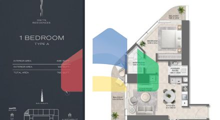 Квартира 2+1 в Дубай