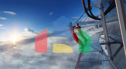 Квартира 2+1 с видом на море в Дубай