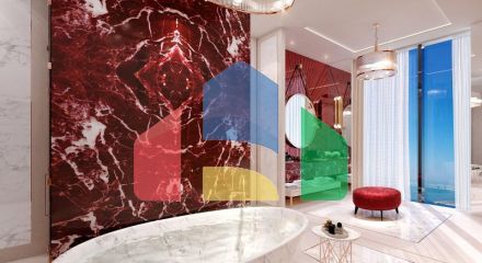 Квартира 2+1 с видом на море в Дубай