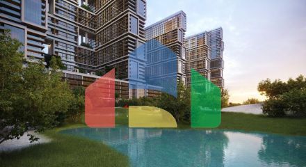 Квартира 1+1 с видом на море в Дубай