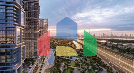 Квартира 1+1 с видом на море в Дубай