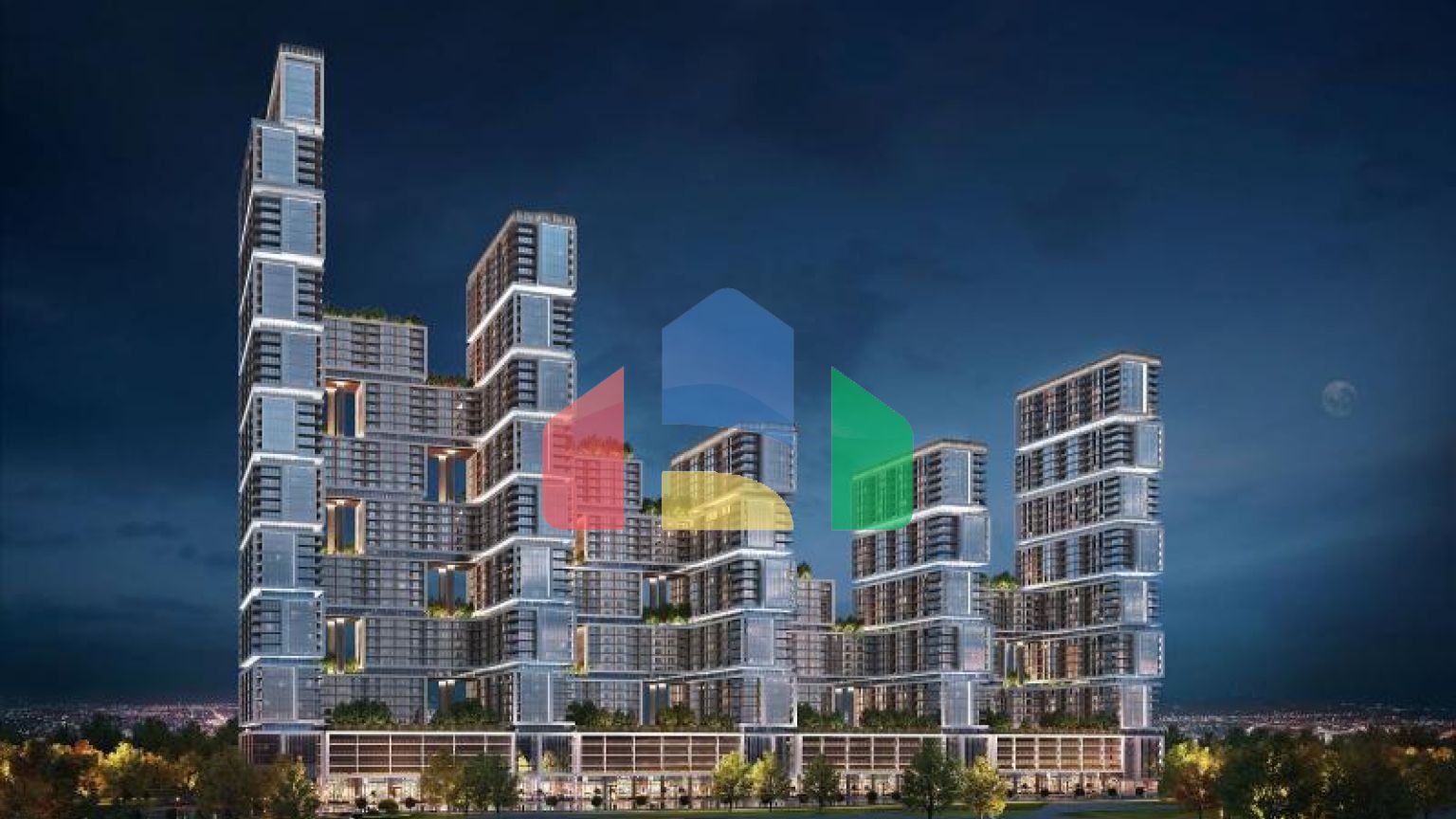 Квартира 1+1 с видом на море в Дубай