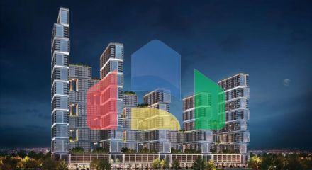 Квартира 1+1 с видом на море в Дубай