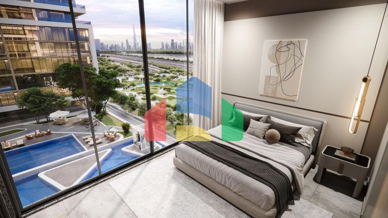 Квартира 1+1 с видом на море в Дубай