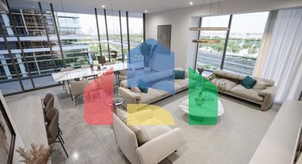 Квартира 1+1 с видом на море в Дубай