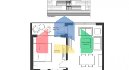 Квартира 1+1 с видом на море в Дубай