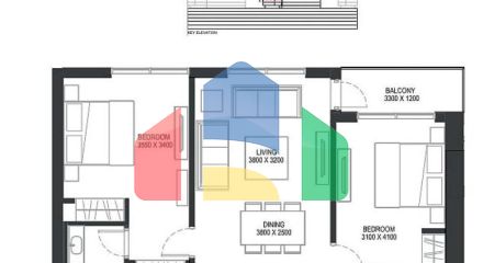 Квартира 1+1 с видом на море в Дубай