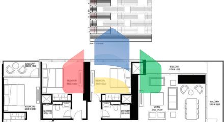 Квартира 1+1 с видом на море в Дубай