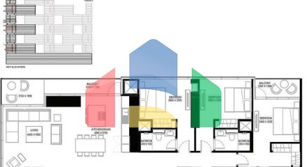 Квартира 1+1 с видом на море в Дубай