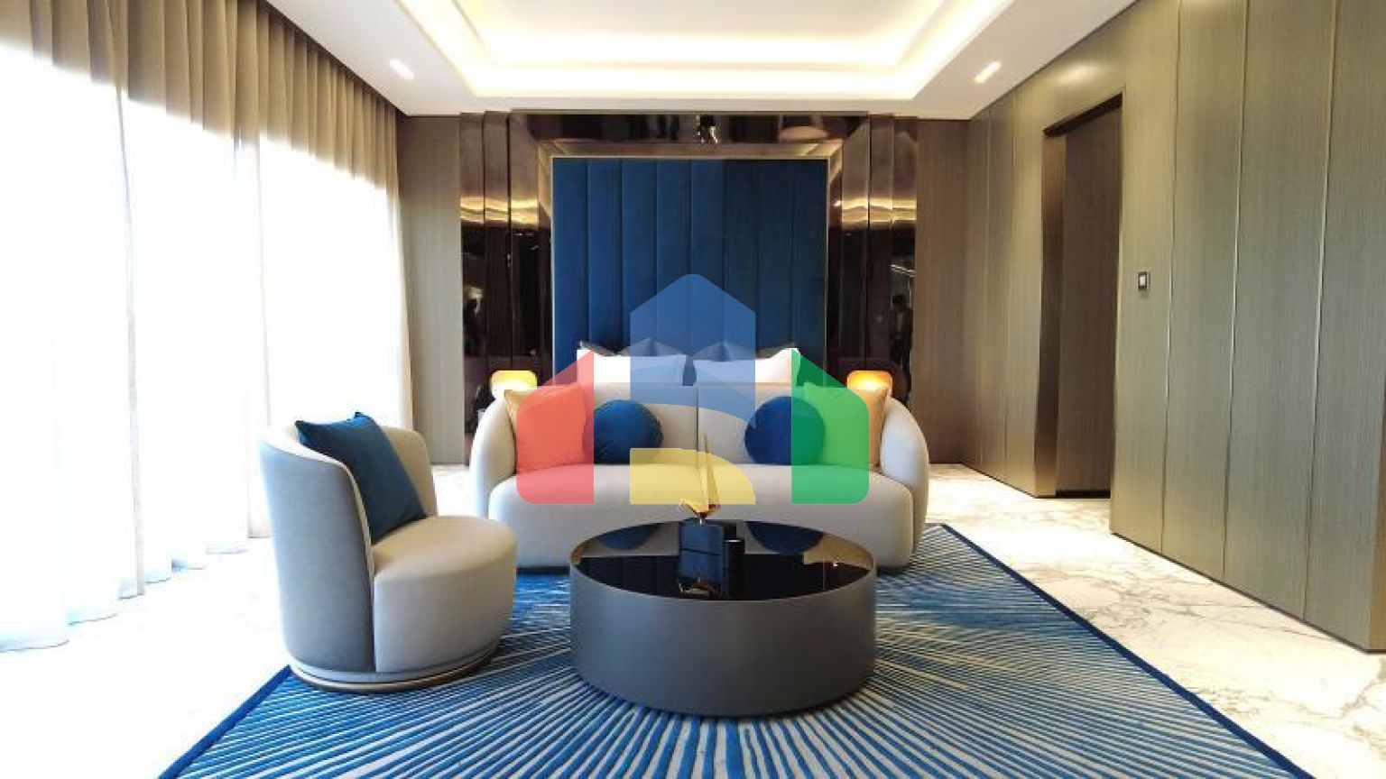 Квартира 2+1 с видом на море в Дубай