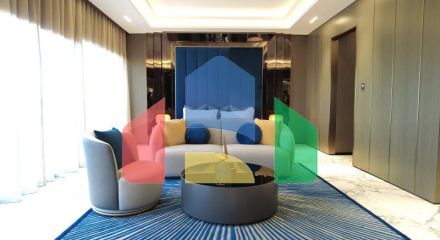 Квартира 2+1 с видом на море в Дубай