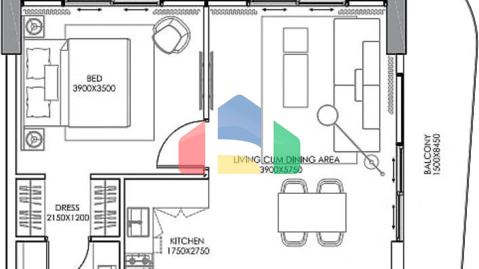 Квартира 3+1 в Дубай