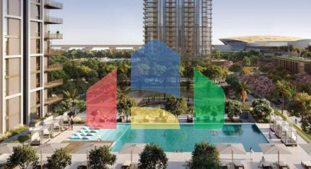 Квартира 2+1 с видом на море в Дубай