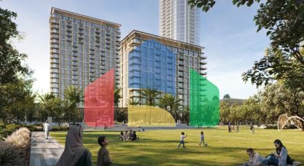 Квартира 2+1 с видом на море в Дубай