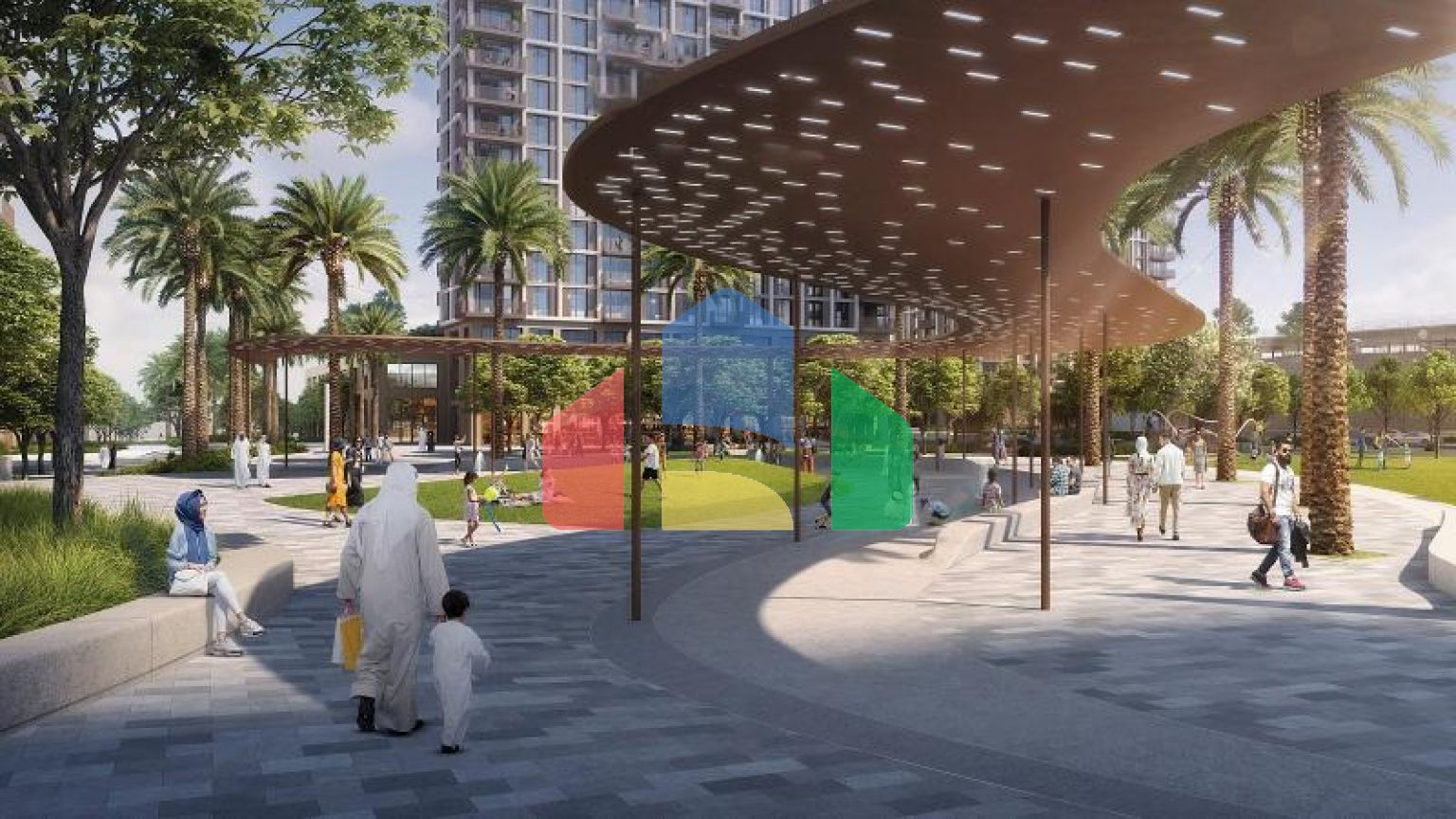 Квартира 2+1 с видом на море в Дубай