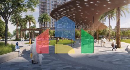 Квартира 2+1 с видом на море в Дубай