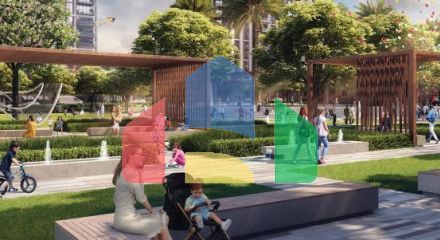 Квартира 2+1 с видом на море в Дубай