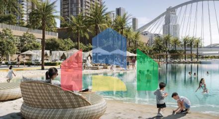 Квартира 2+1 с видом на море в Дубай