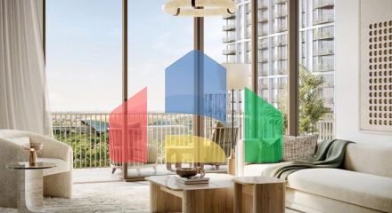 Квартира 2+1 с видом на море в Дубай