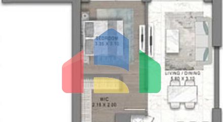 Квартира 1+1 в Дубай