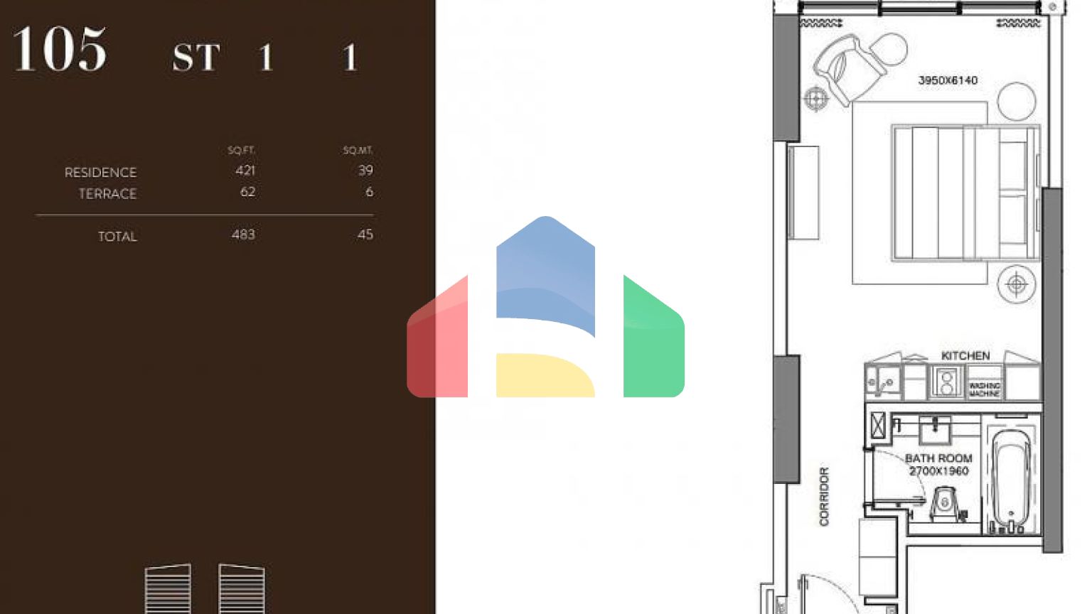 Квартира 0+1 в Дубай