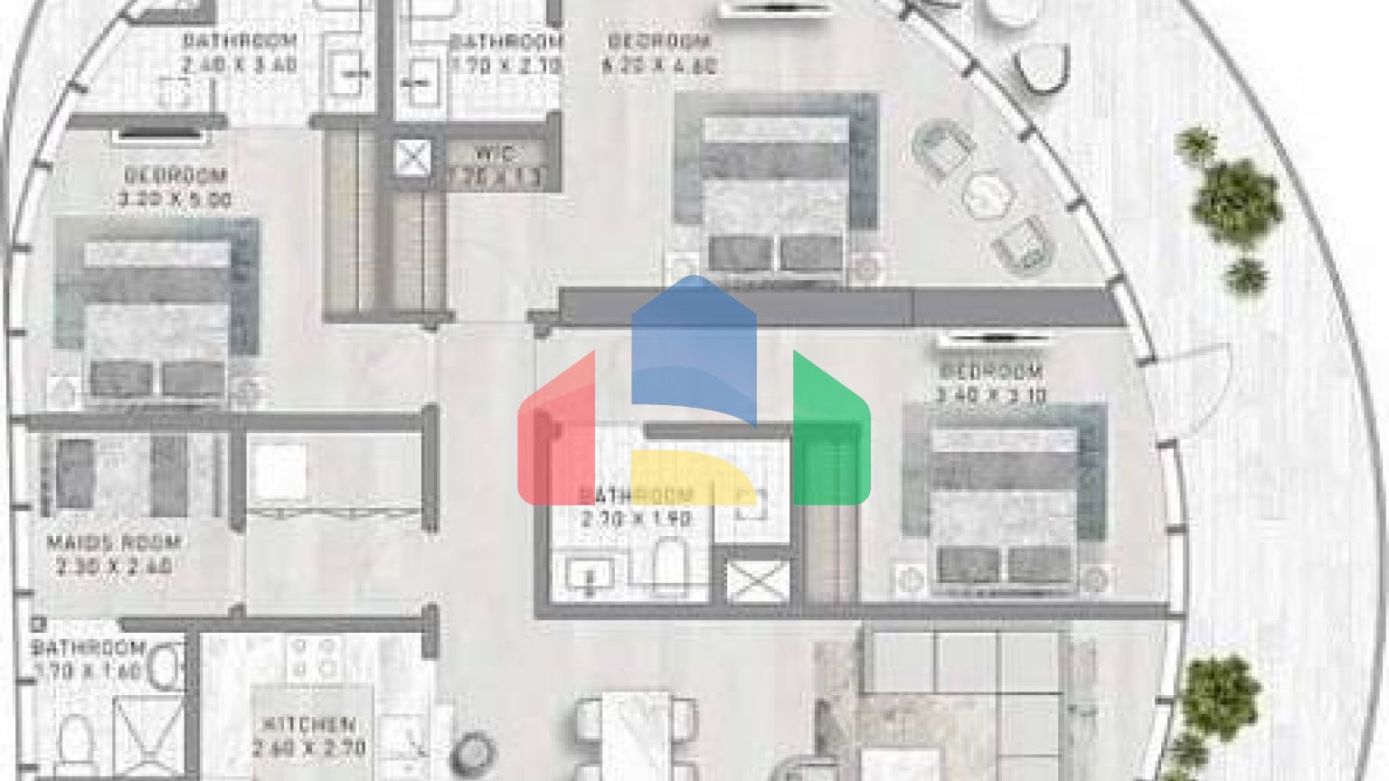 Квартира 1+1 в Дубай