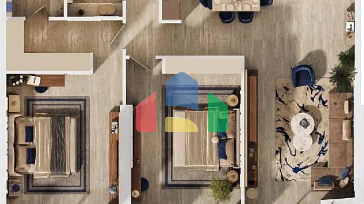 Квартира 2+1 в Дубай