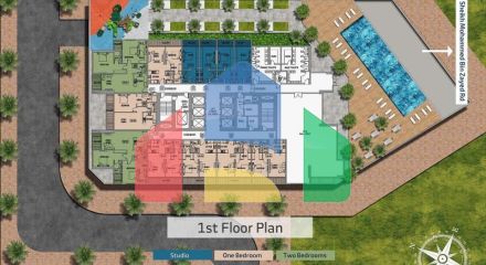 Квартира 2+1 в Дубай