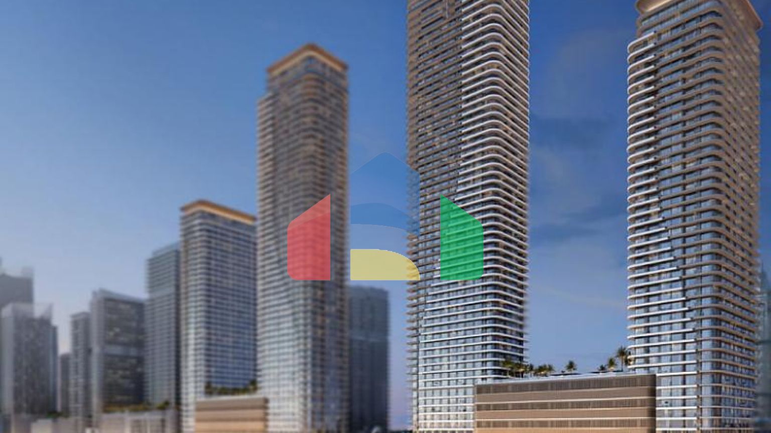 Квартира 2+1 с видом на море в Дубай