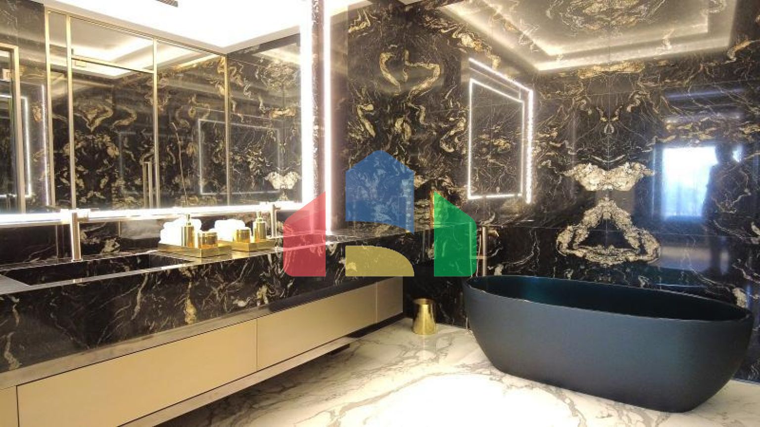 Пентхаус 5+2 с видом на море в Дубай