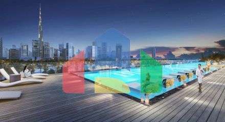 Пентхаус 5+2 с видом на море в Дубай