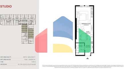 Квартира 1+1 в Дубай