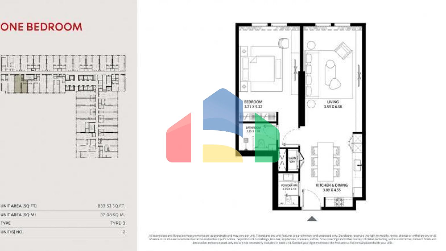 Квартира 1+1 в Дубай