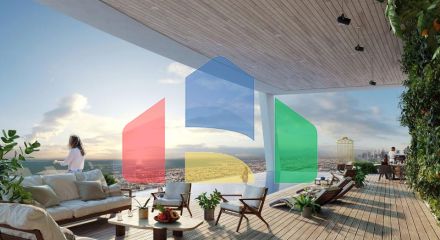 Пентхаус 3+1 с видом на море в Дубай