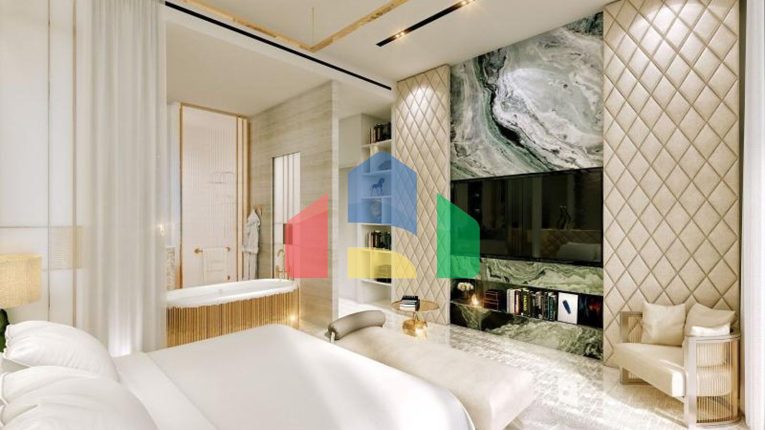 Пентхаус 3+1 с видом на море в Дубай