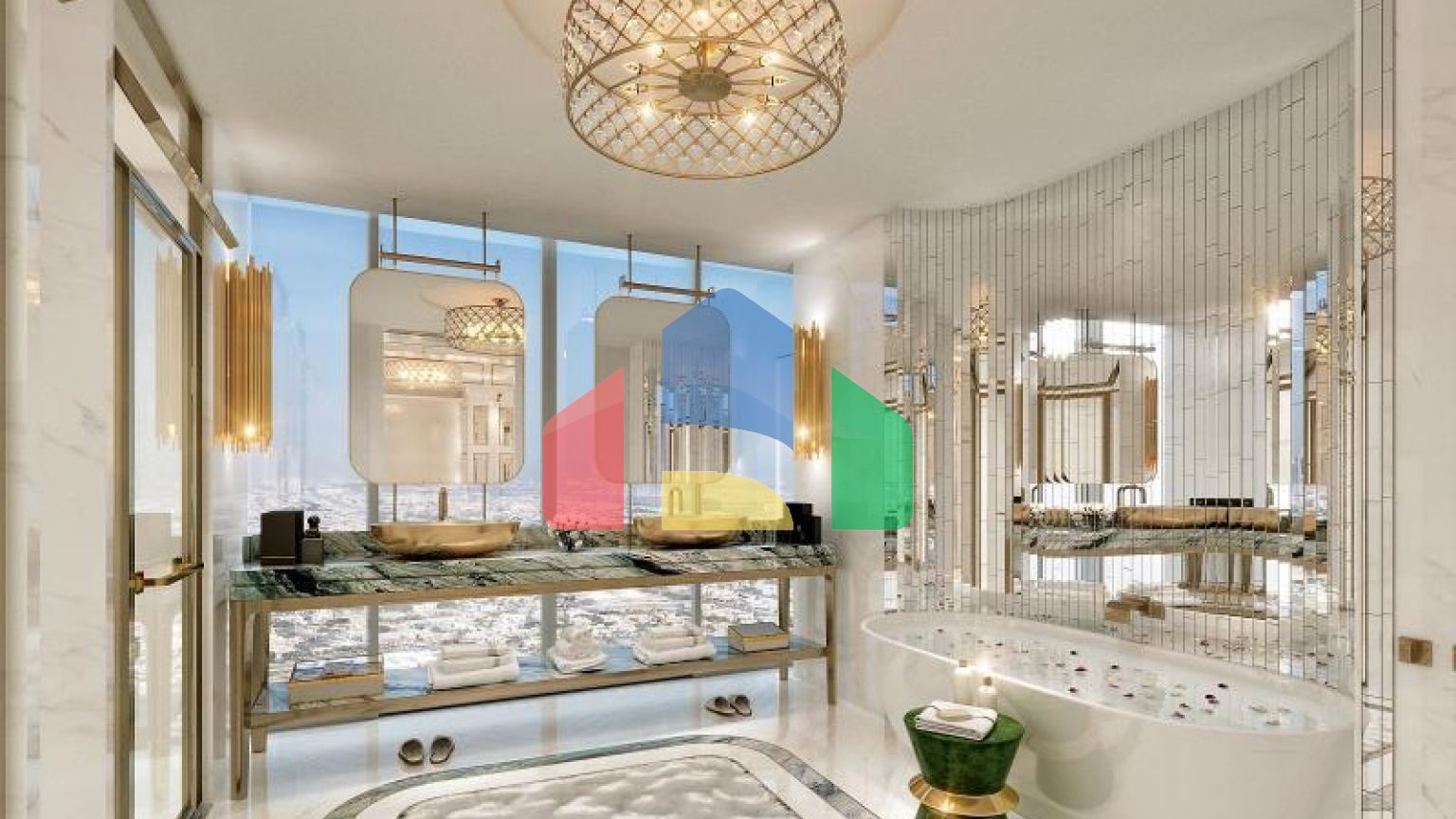 Пентхаус 3+1 с видом на море в Дубай