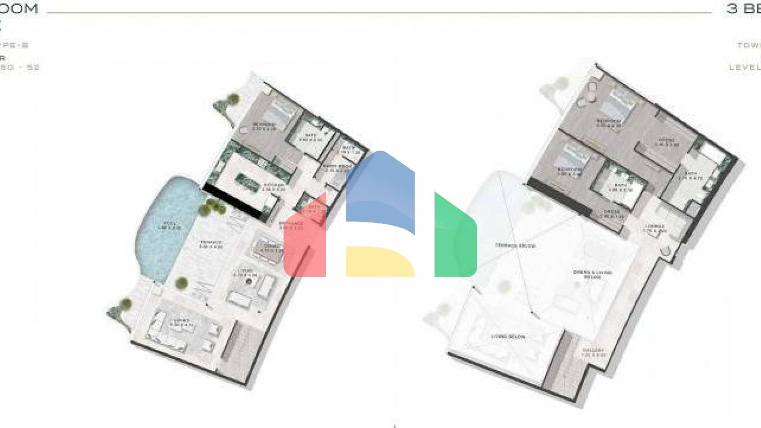 Пентхаус 3+1 с видом на море в Дубай
