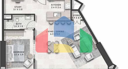 Квартира 2+2 в Дубай
