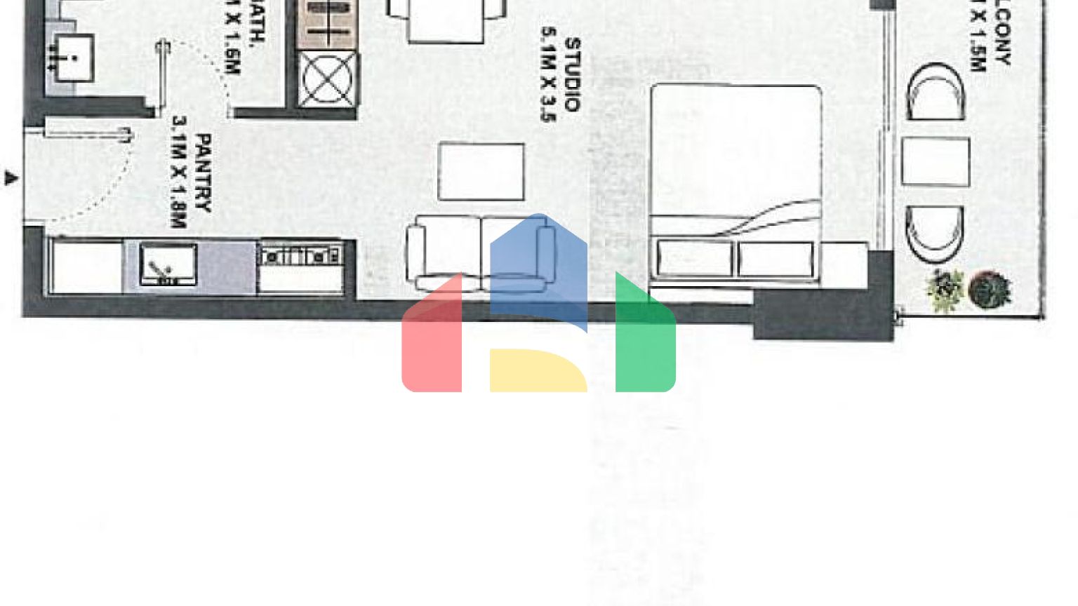 Квартира 0+1 в Дубай