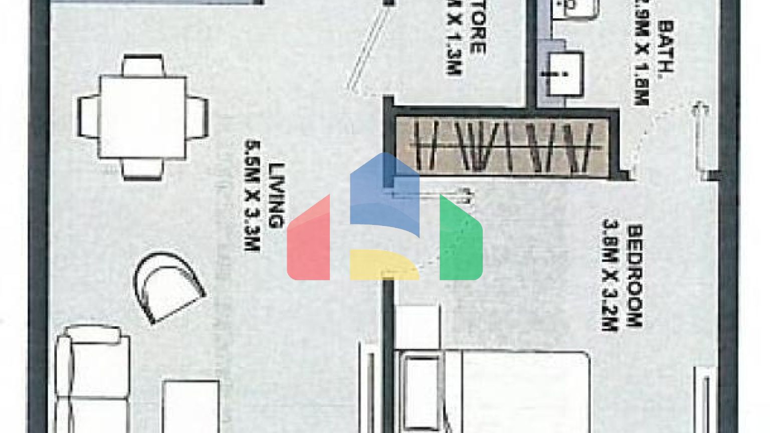 Квартира 0+1 в Дубай